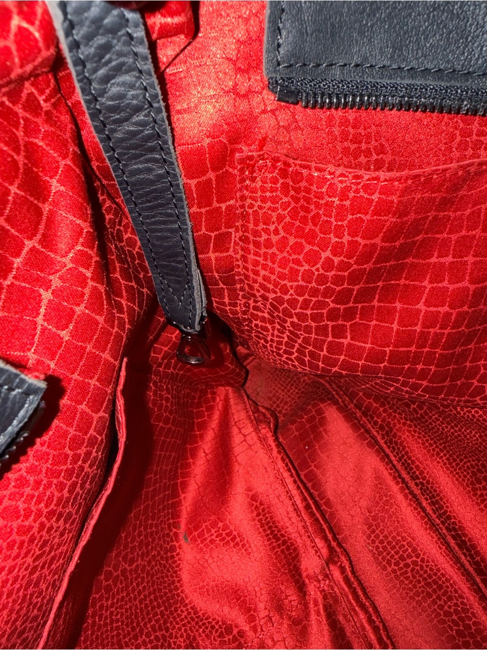Hammitt Black Leather Tote with Red Interior - Picture 7 of 9